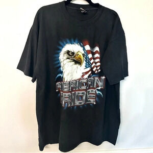 Authentic Wildman Apparel Black “American Pride, United We Stand” T- Shirt Sz 2X